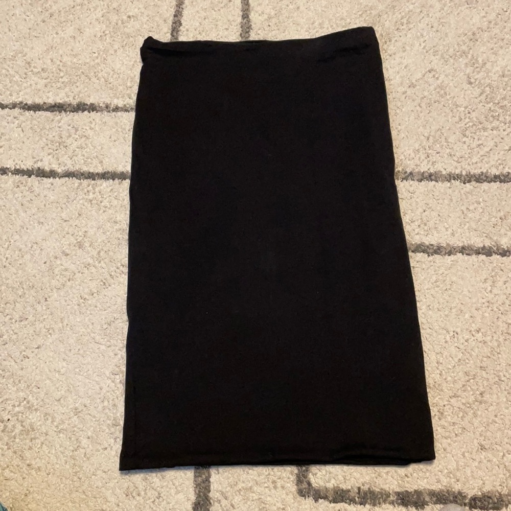 H&M Basic Stretch Black Pencil Skirt